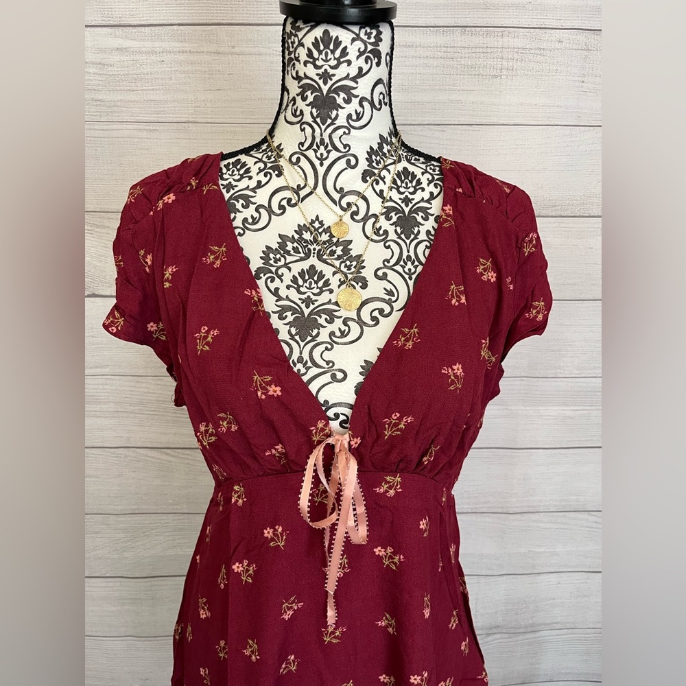 Free People | NWT Floral Mini Dress - Picture 4 of 10